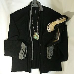 Pier Antonio Gaspari Asymmetrical Sweater Jacket